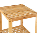SONGMICS Bambusz polc fürdőszobába, konyhába, 5 szintes 33x33x146cm – 2. kép