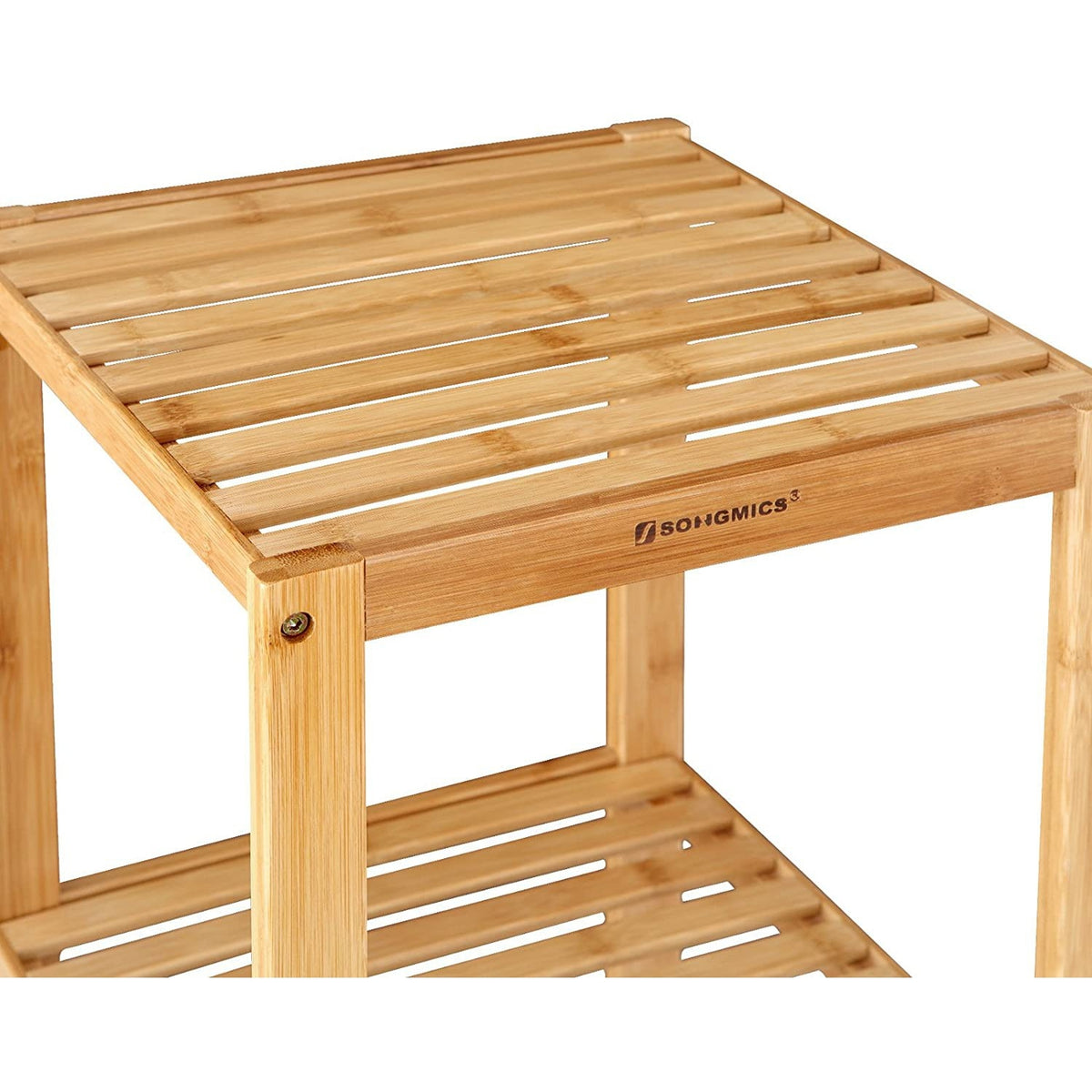 SONGMICS Bambusz polc fürdőszobába, konyhába, 5 szintes 33x33x146cm – 2. kép