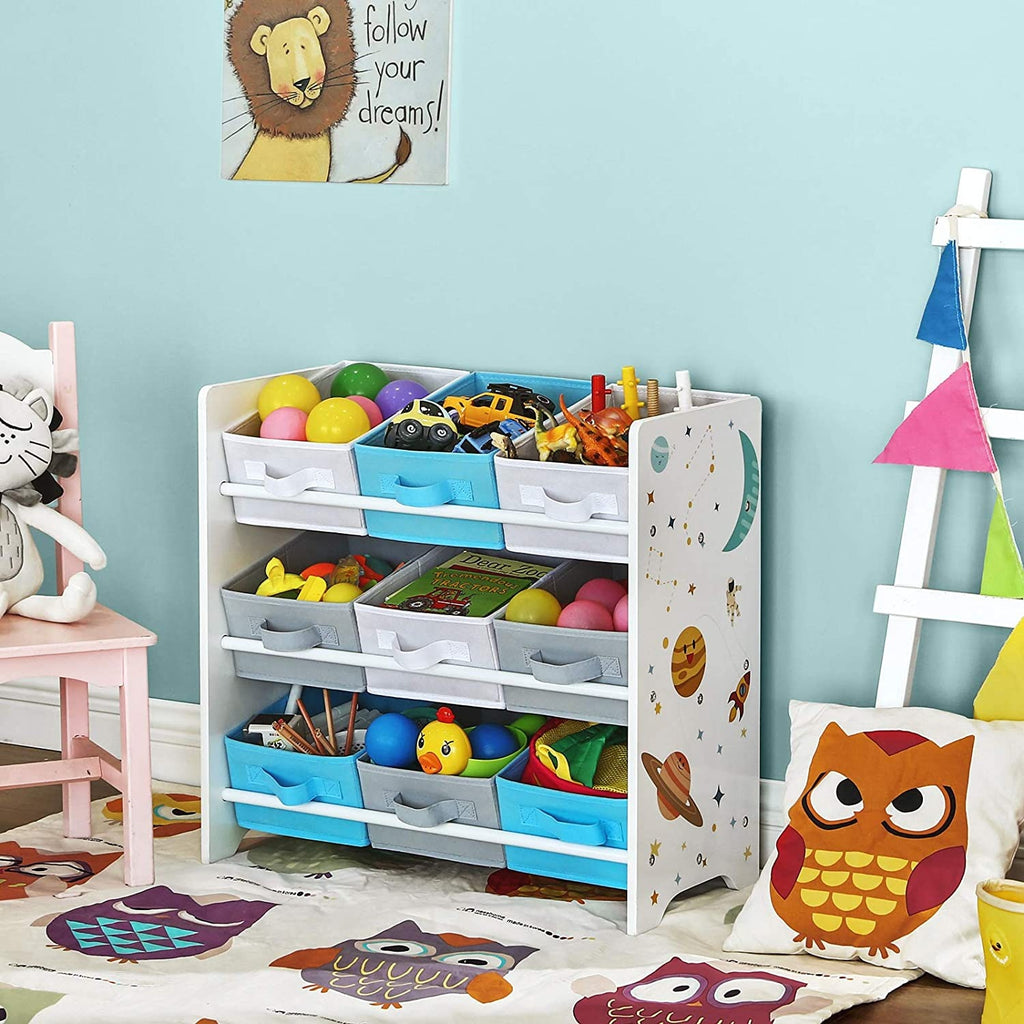 SONGMICS Tároló polc gyerekszobába, játék rendszerező 62x29x60cm – 6. kép