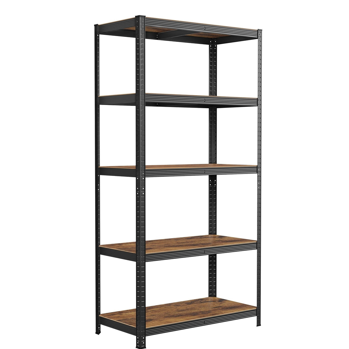 SONGMICS Polcos állvány, 175kg polconkénti teherbírással, fekete 200x100x50cm – 1. kép