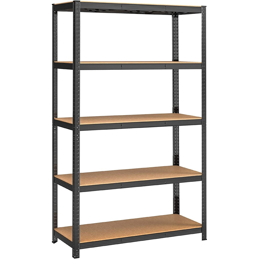 SONGMICS Polcos állvány, 175kg polconkénti teherbírással, fekete 200x120x60cm – 1. kép