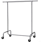 SONGMICS Gurulós ruhaállvány, ezüst 110-150x45x160cm – 2. kép