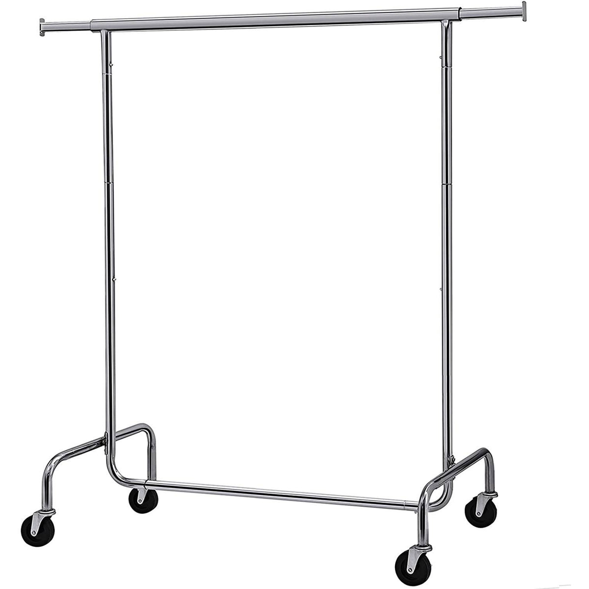 SONGMICS Gurulós ruhaállvány, ezüst 110-150x45x160cm – 2. kép