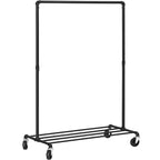 SONGMICS Gurulós ruhaállvány, fekete 100x49x163cm – 2. kép