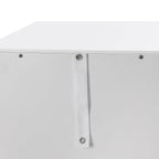 VASAGLE Fiókos álló szekrény 4 fiókkal, fehér 30x30x82cm – 10. kép