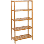 SONGMICS 5 szintes bambusz tárolópolc, natúr, 60 × 26 × 130 cm – 1. kép