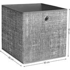 SONGMICS szürke összecsukható tárolódoboz, 6 db – 3. kép