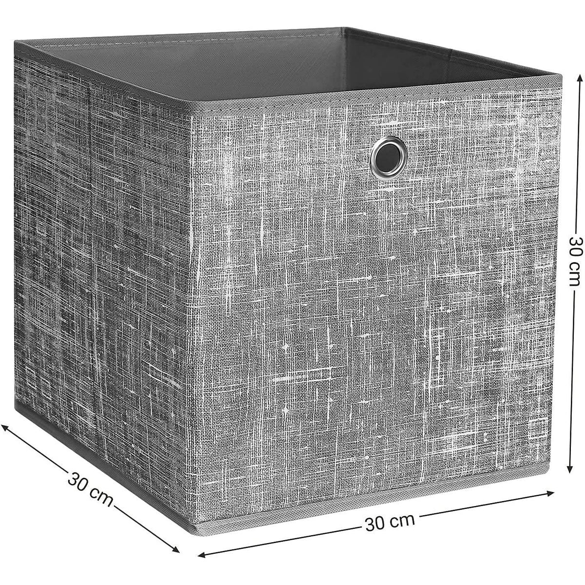 SONGMICS szürke összecsukható tárolódoboz, 6 db – 3. kép