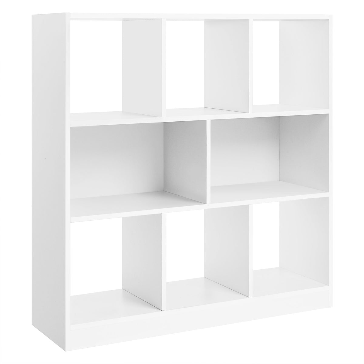VASAGLE Fehér könyvespolc és térelválasztó, 97 × 30 × 100 cm – termékkép 2