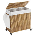 SONGMICS 140 L rattan hatású szennyestartó