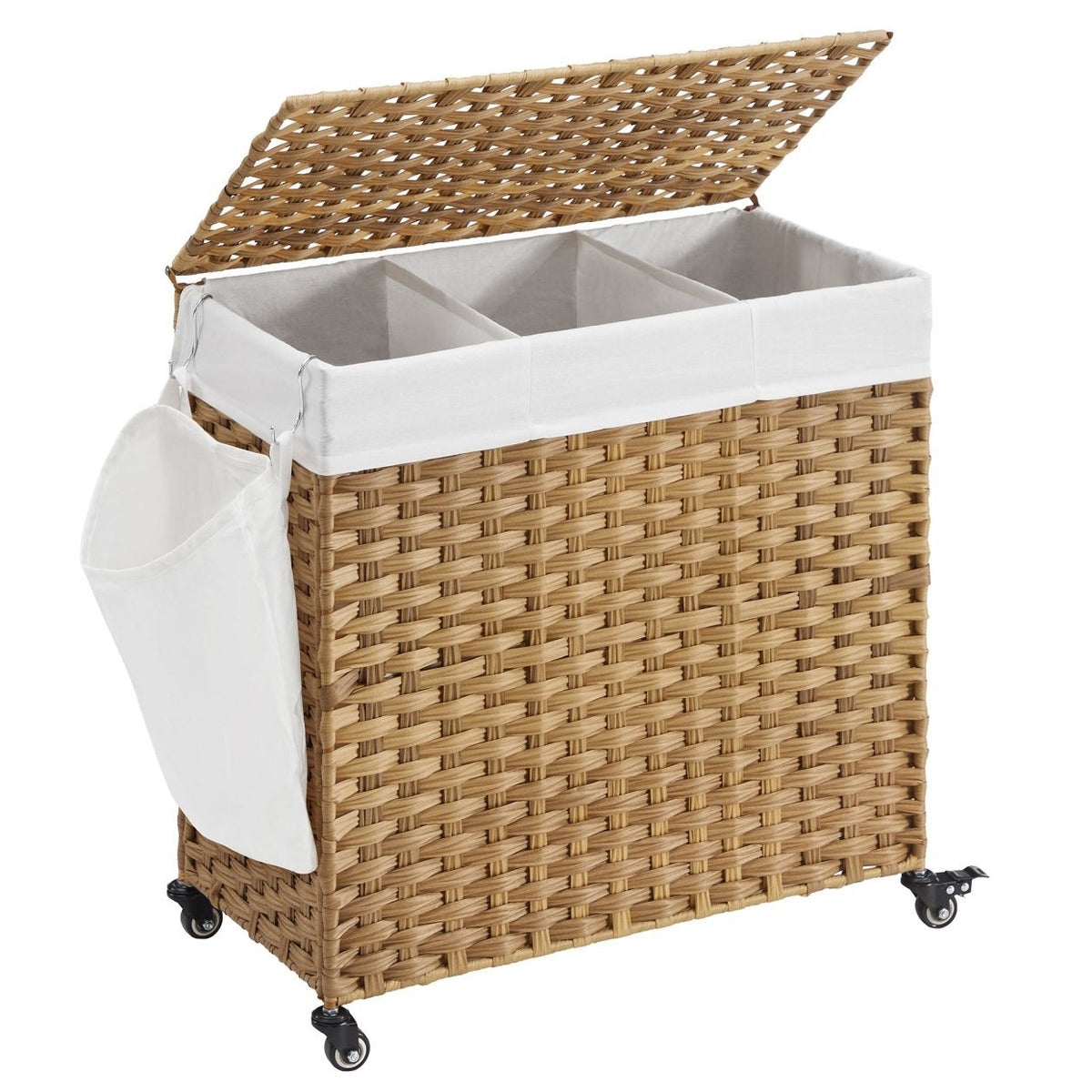 SONGMICS 140 L rattan hatású szennyestartó