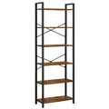 VASAGLE 6 szintes rusztikus barna könyvespolc, 66 × 30 × 186 cm – 1. termékkép