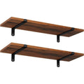 SONGMICS rusztikus barna fali polcszett, 2 darabos, 60 cm – 1. kép